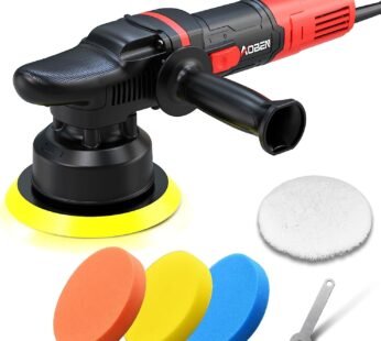 AOBEN Car Buffer Polisher,6 inch Dual Action Polisher, with 6 VariableSpeed 1000-4500rpm,