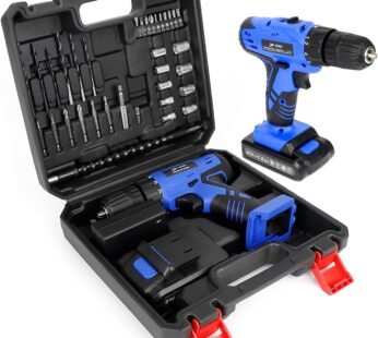 Portable Power Drill Set with 37PCS Drill Bit,21V Cordless Drill Kit